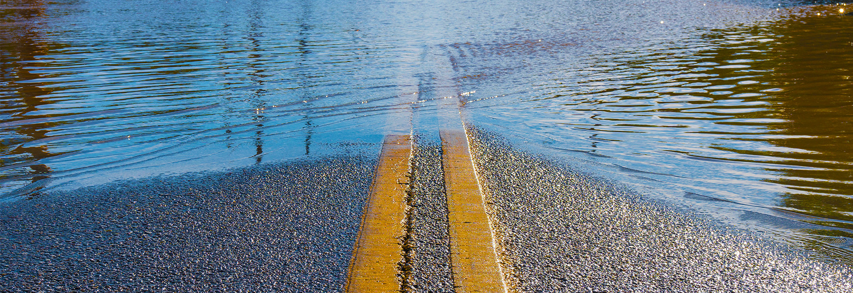 flooded road