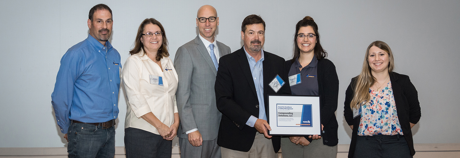 Compound Solutions honored with safety award at MEMIC