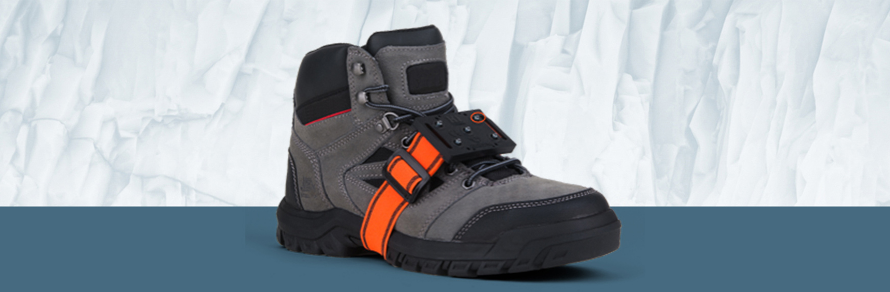 Rugged boot with ice cleats