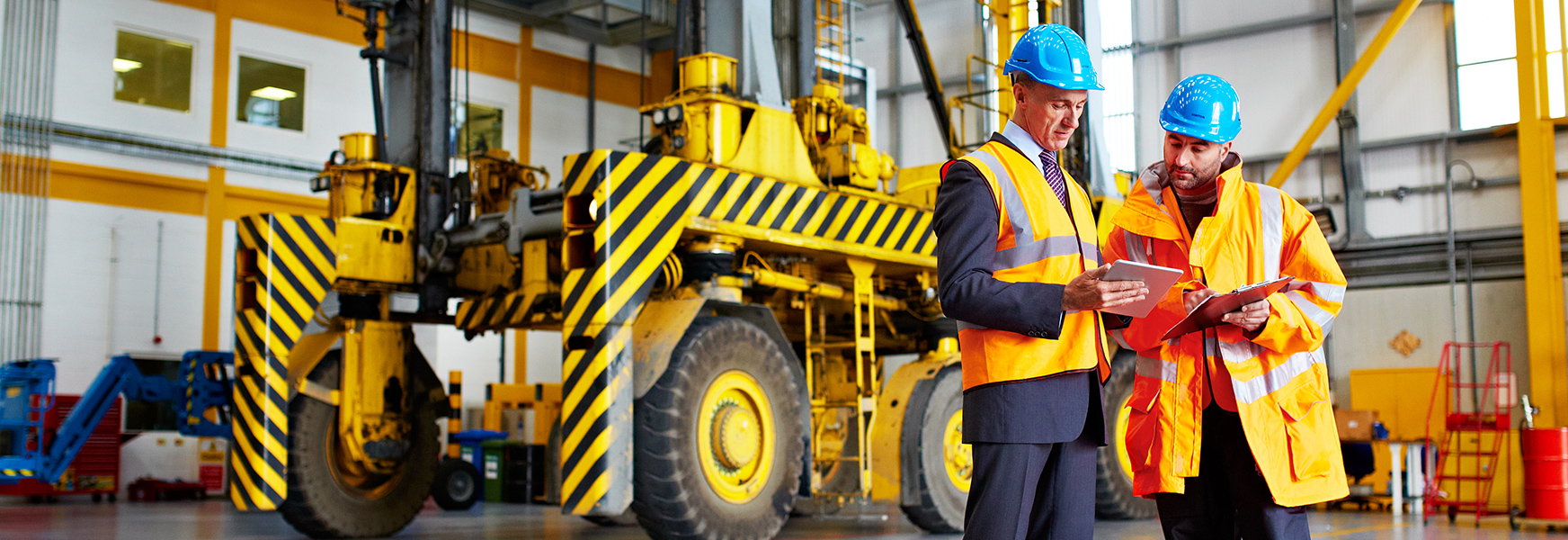 Workers conducting job hazard analysis
