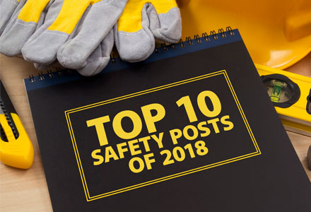 Notebook reading "Top Safety Posts"