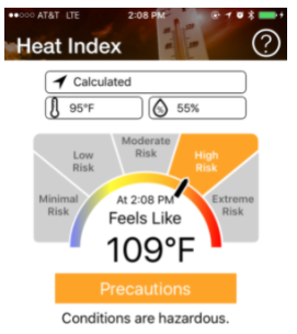 NIOSH Heat Safety Tool