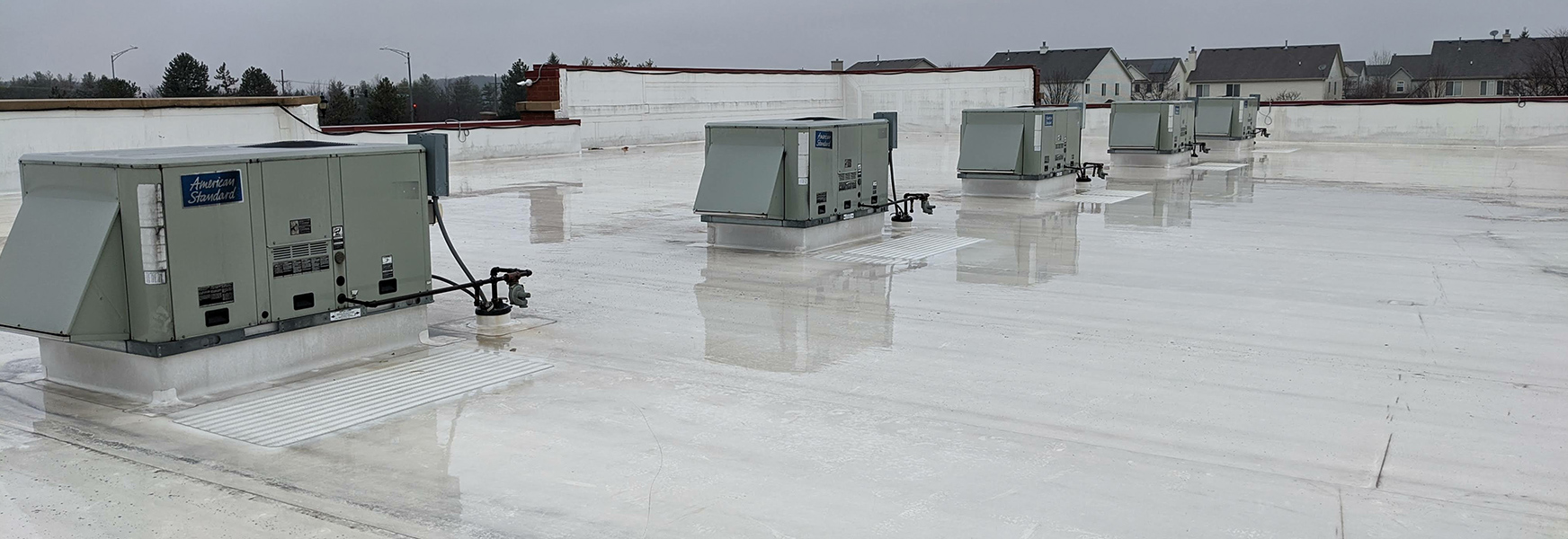 HVAC units on commercial building