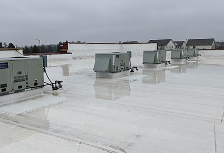 HVAC units on commercial building