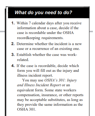 OSHA Recordkeeping Requirements 