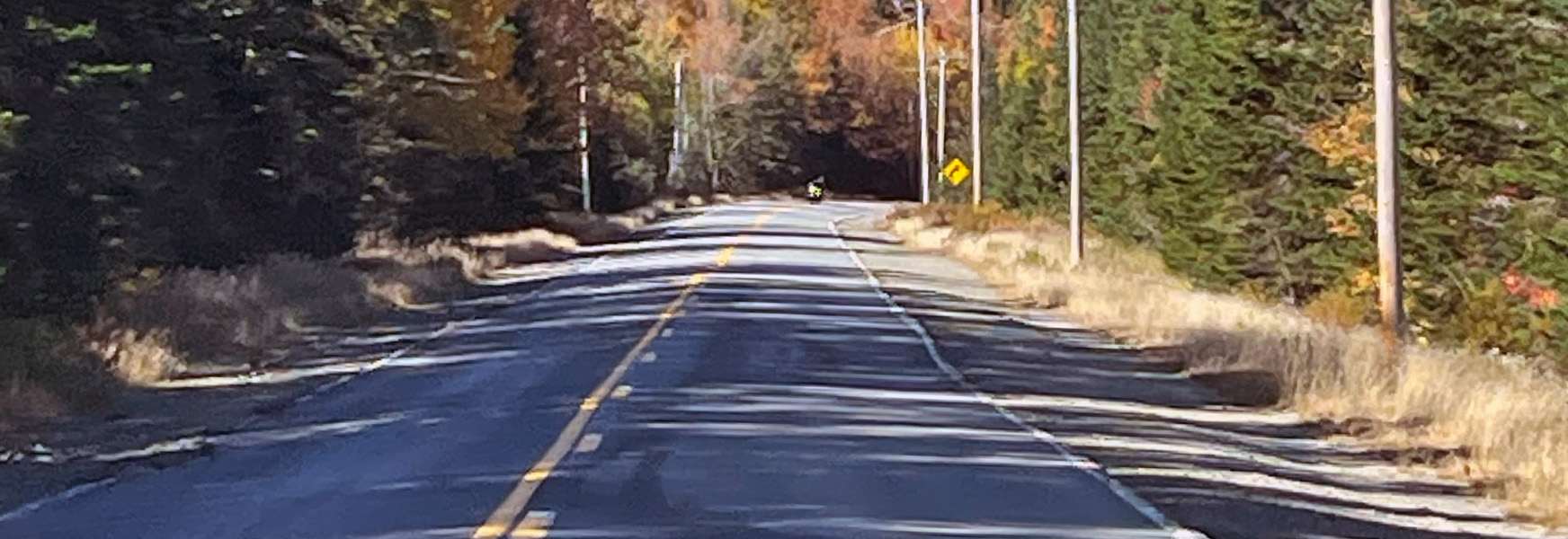 Open roads in rural New England