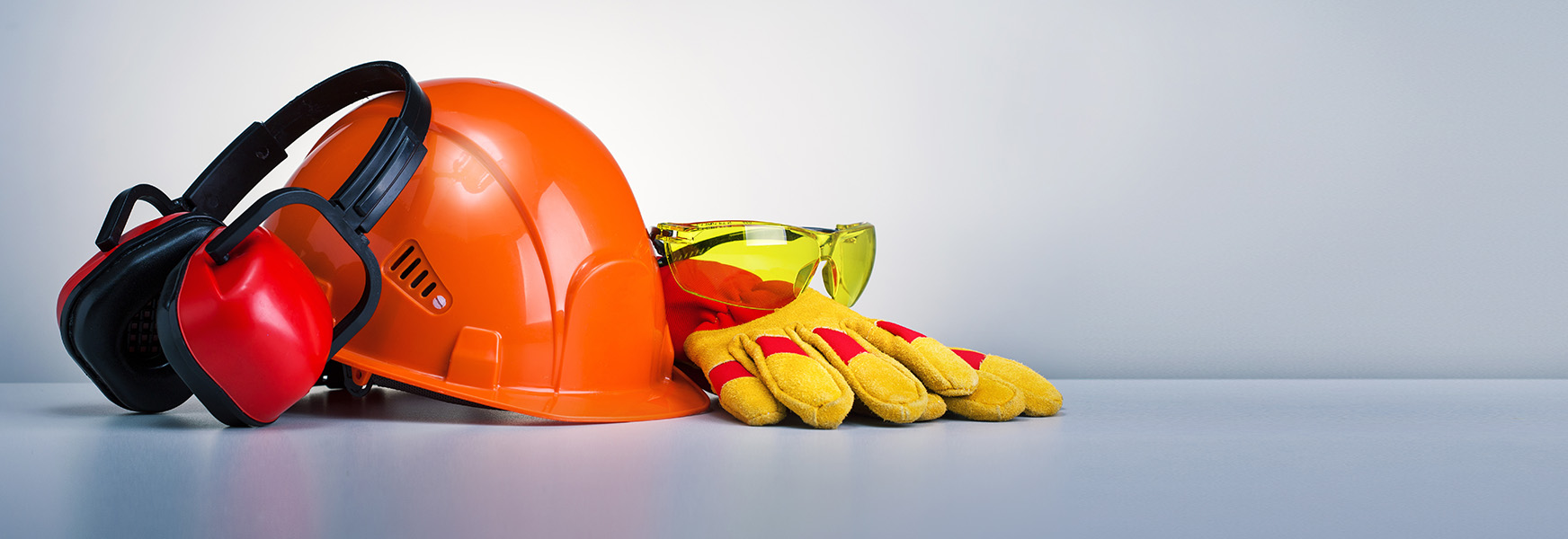 studio shot of personal protective equipment