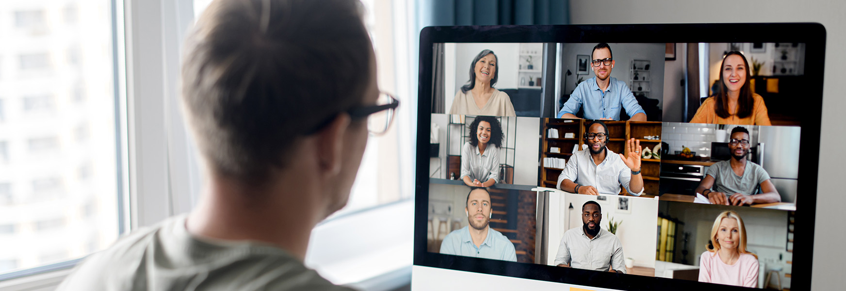 Remote worker teleconferencing with coworkers