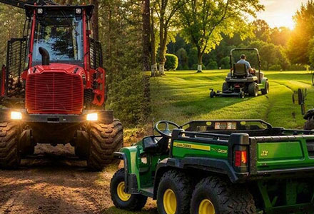 Heavy equipment collage