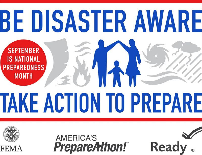 September is National Preparedness month, take action to prepare.