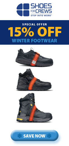 Shoes for Crews Special Offer 15% Off