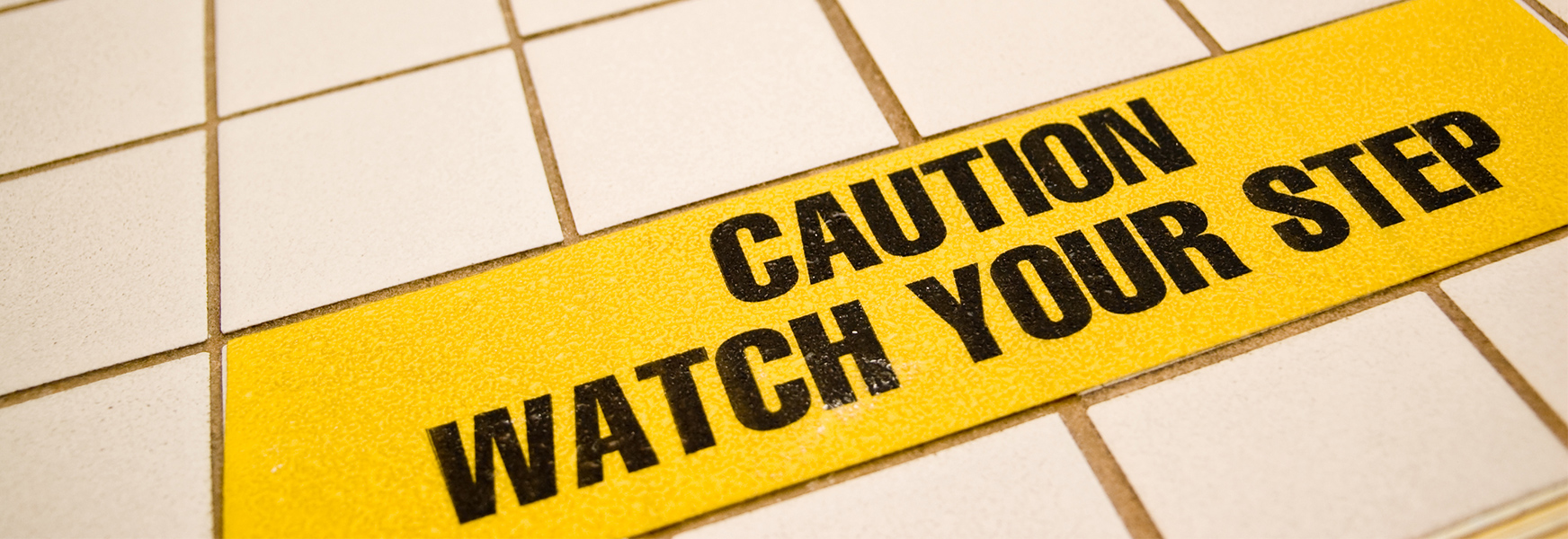 Watch your step sign